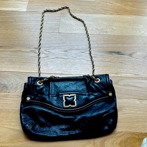 BCBG Maxazria Black Purse with Gold Chain